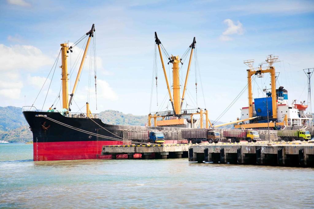Large cargo ship