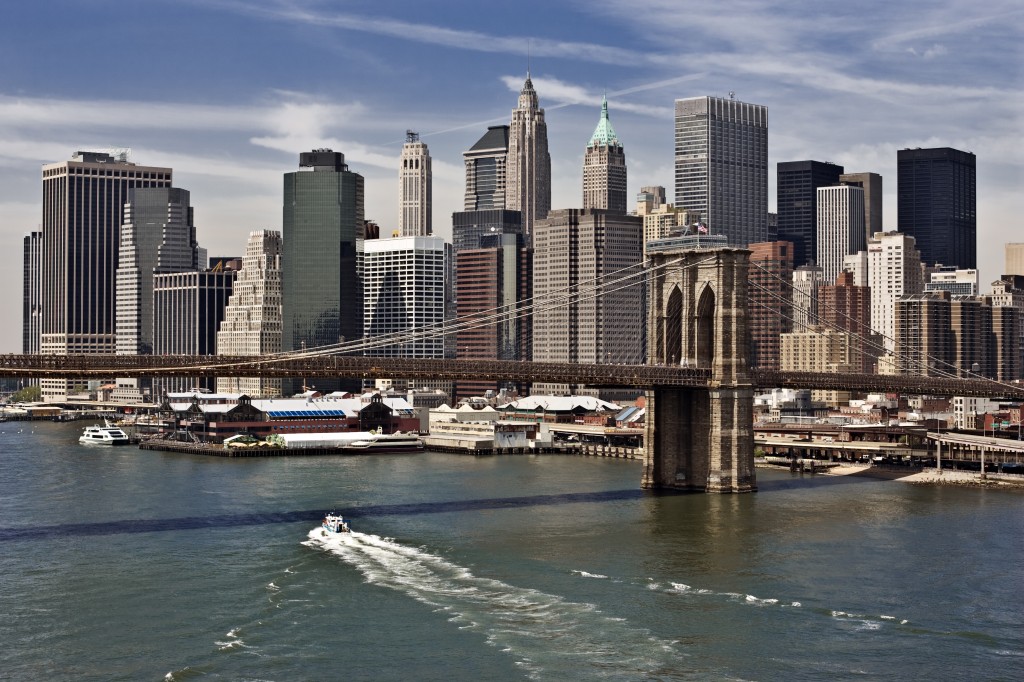 brooklyn bridge and sea port